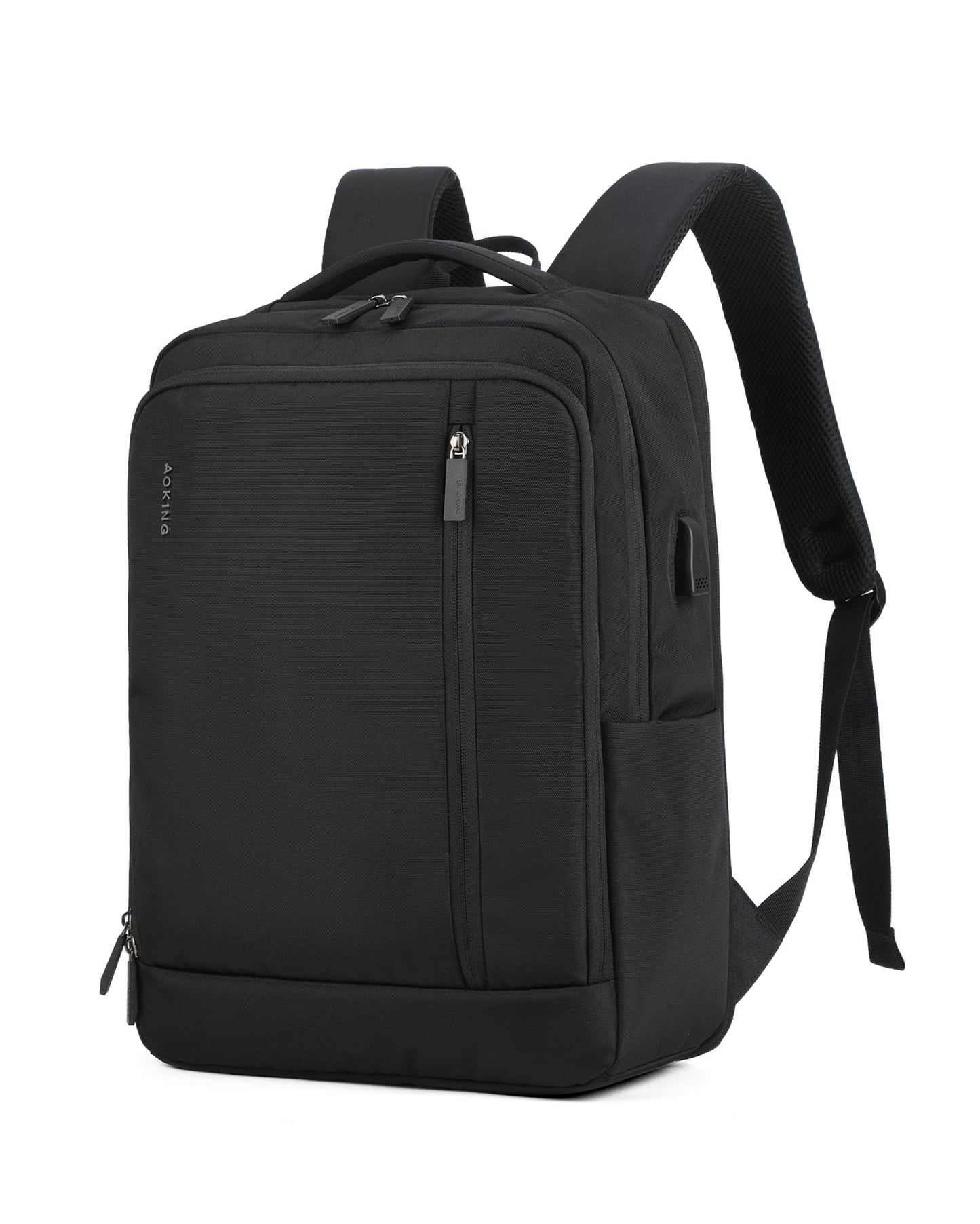 Professional Black Laptop Backpack – Travel, Work & School Bag