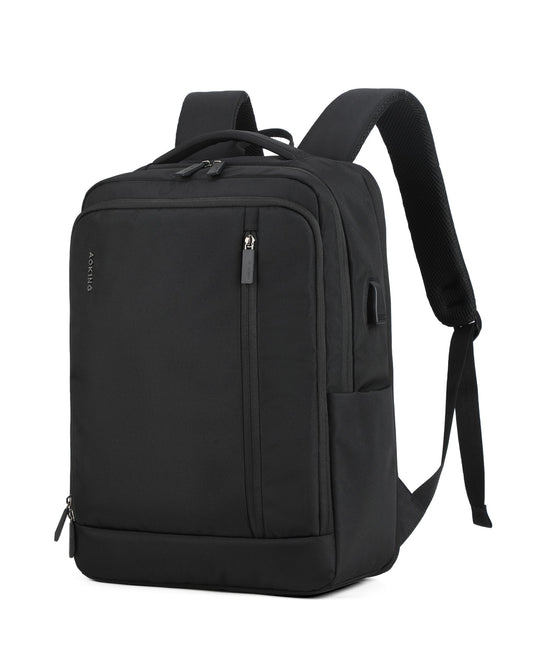 Professional Black Laptop Backpack – Travel, Work & School Bag