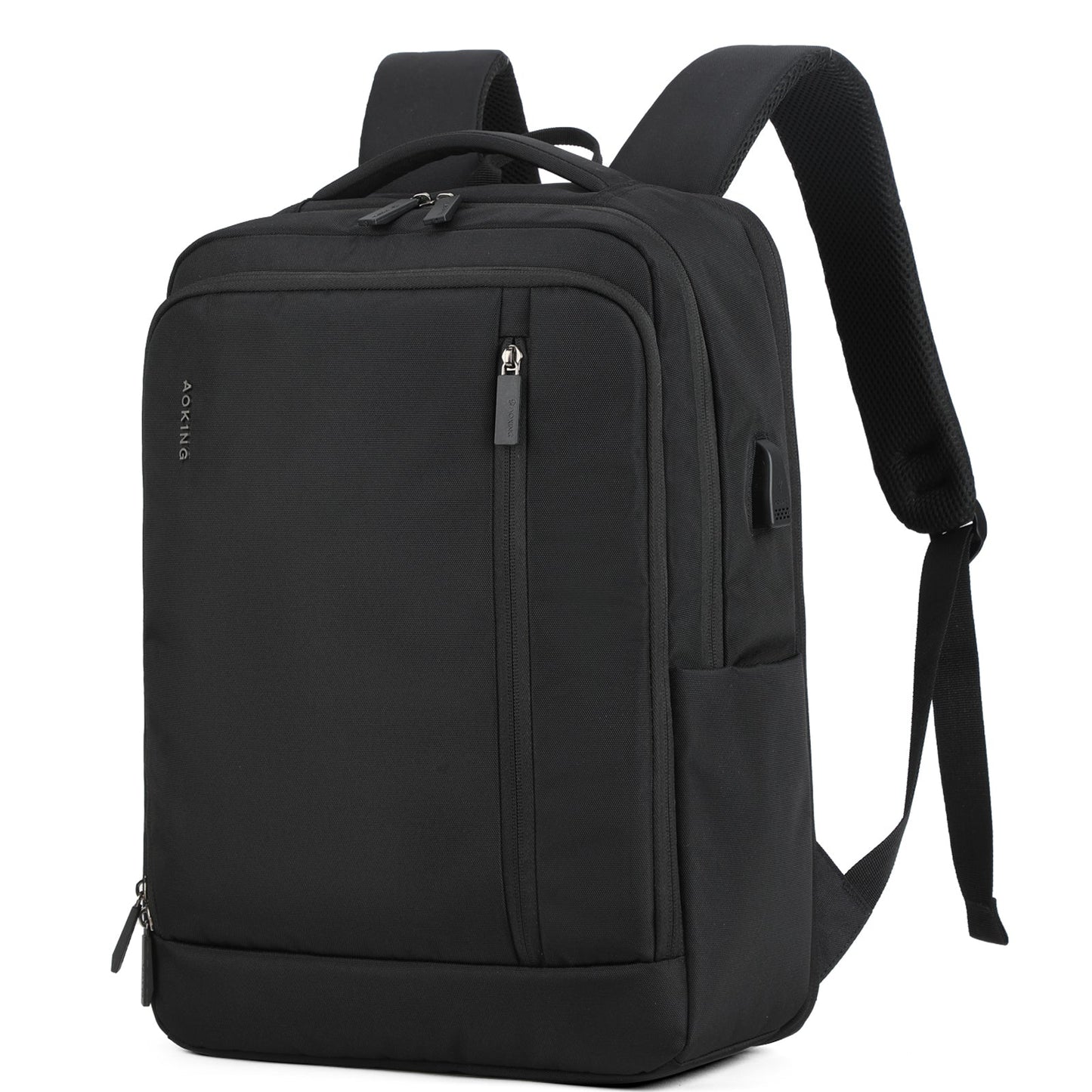 Professional Black Laptop Backpack – Travel, Work & School Bag