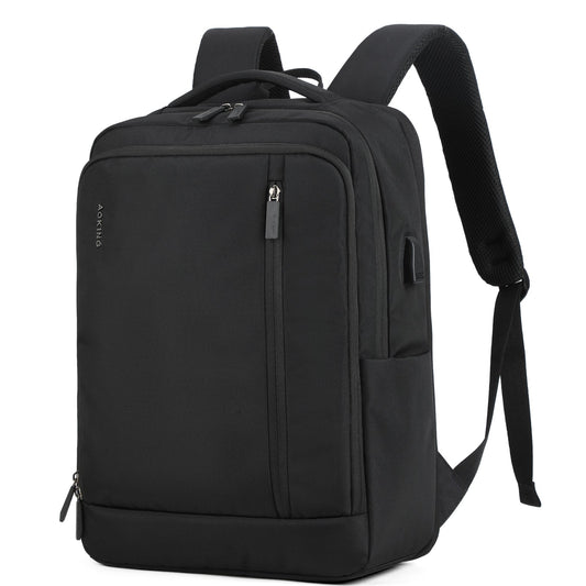 Professional Black Laptop Backpack – Travel, Work & School Bag